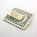 Kelly Waters Horizontal Lines Hinged Money Clip