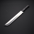 D2 Finger Groove Jungle Machete Knife