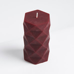 Argyle Candle (Red)