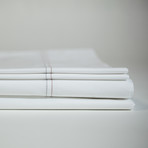 Percale Organic Cotton Sheet Set // Off White (Twin)