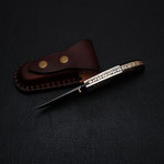 Damascus Liner Lock Folding Knife // 2657-A