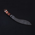 Damascus Kukri Knife // Bk0138-A