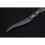 Damascus Double Blade Knife//Bk0159