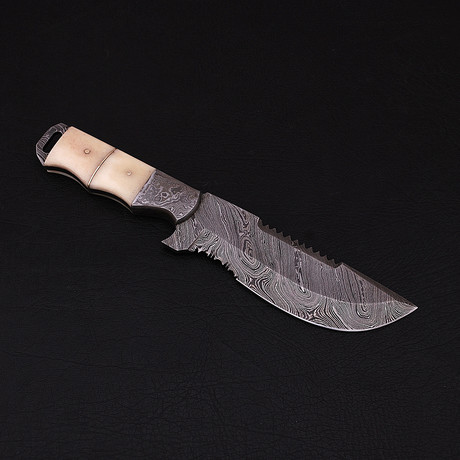 Damascus Tracker Knife // Hk0236
