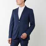 Micro Check Monaco Suit // Navy (Euro: 52)