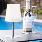 Checkmate No. 1 // Table Lamp // Silver