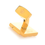 Croton Stainless Steel Cuff Links // Goldtone