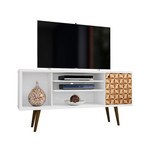 Marcy Mid-Century Modern 53.14" TV Stand (Black)