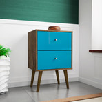 Marcy Mid-Century Modern Nightstand 2.0 (Black)