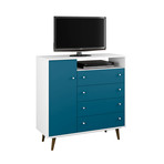 Marcy 4-Drawer Sideboard (White)