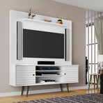 Marcy 63" Freestanding Entertainment Center (White)