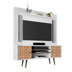 Marcy 63" Freestanding Entertainment Center (White)