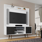 Marcy 63" Freestanding Entertainment Center (White)