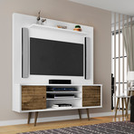 Marcy 63" Freestanding Entertainment Center (White)