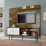 Marcy 70.87" Freestanding Entertainment Center (Rustic Brown)