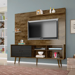 Marcy 70.87" Freestanding Entertainment Center (Rustic Brown)