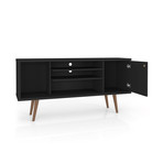 Marcy Mid-Century Modern 53.14" TV Stand (Black)