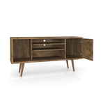 Marcy Mid-Century Modern 53.14" TV Stand (Black)