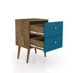 Marcy Mid-Century Modern Nightstand 2.0 (Black)