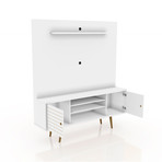 Marcy 63" Freestanding Entertainment Center (White)