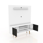 Marcy 63" Freestanding Entertainment Center (White)