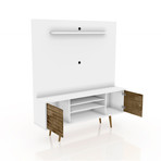 Marcy 63" Freestanding Entertainment Center (White)