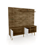 Marcy 70.87" Freestanding Entertainment Center (Rustic Brown)