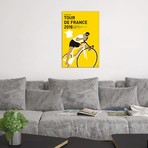 Tour de France 2018 Minimal Poster // Chungkong (18"W x 26"H x 0.75"D)