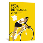Tour de France 2018 Minimal Poster // Chungkong (18"W x 26"H x 0.75"D)