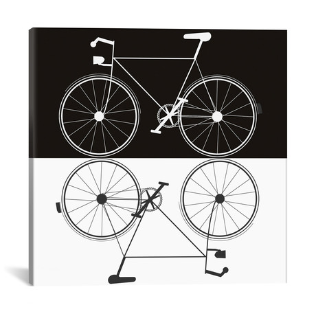 Two Bikes // Jan Weiss (18"W x 18"H x 0.75"D)