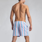 1104 Swimming Shorts // Pink + Light Blue (XL)