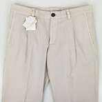 Cotton Single Pleat Casual Pants // Beige (Euro: 44)