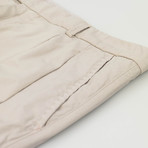 Cotton Pleated Casual Pants // Khaki (44)