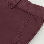 Brunello Cucinelli // Cotton Casual Pants // Burgundy // Purple (Euro: 44)