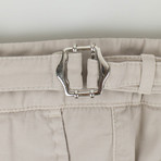 Cotton Blend With Side Tabs Casual Pants // Beige (Euro: 44)
