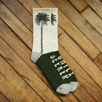 Seeker Palm Socks // Crème (Crème)