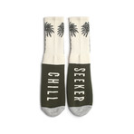 Seeker Palm Socks // Crème (Crème)