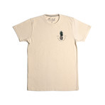 Sliced Premium Tee // Crème (S)