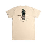 Sliced Premium Tee // Crème (S)