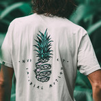 Sliced Premium Tee // Crème (S)