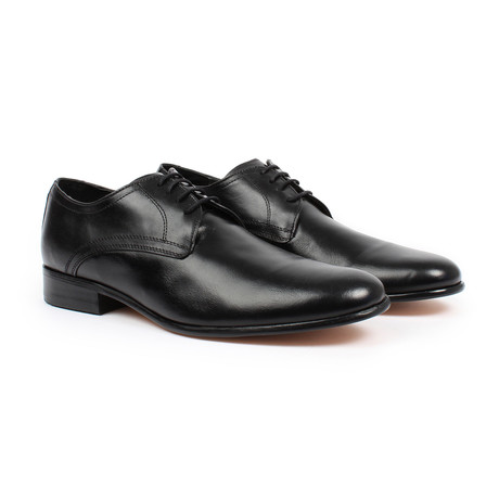 Plain Toe Derby Dress Shoes // Black (US: 6)