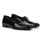 Patent Leather Slip-On Loafers // Black Patent (US: 6)
