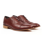 Fashion Cap Toe Oxford Dress Shoes // Dark Brown (US: 6)
