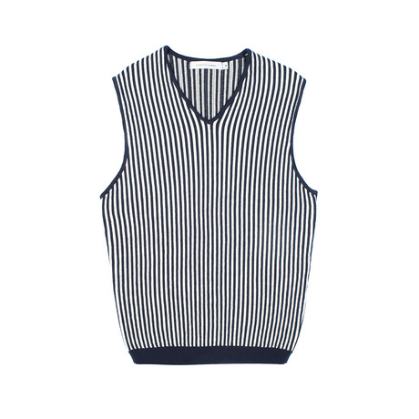 Figaro Sweater Vest // Marine Blue (S)