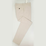 Cotton Blend Casual Pants // Beige (Euro: 50)
