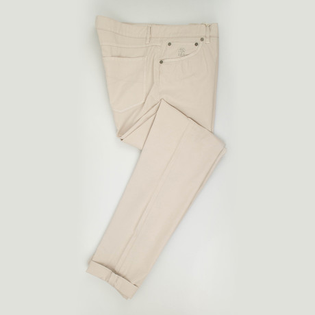 Cotton Casual Pants // Cream (Euro: 44)