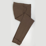 Cotton Blend Casual Pants // Dark Brown (Euro: 56)