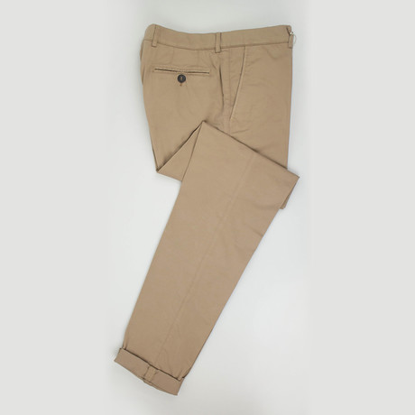 Cotton Blend Casual Pants // Tan (Euro: 44)