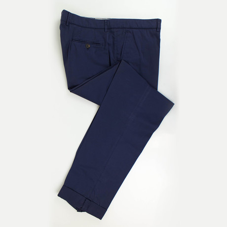 Cotton Blend Casual Pants // Dark Blue (Euro: 44)