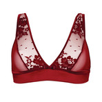 Pasion Y Deseo Triangle Bra // Red (XS)